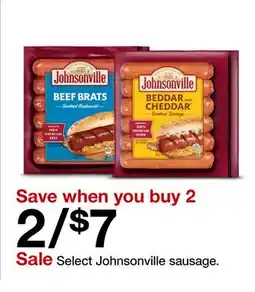 Target Select Johnsonville sausage offer