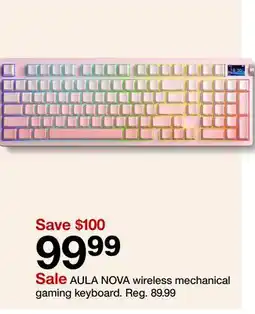 Target AULA NOVA wireless mechanical gaming keyboard offer