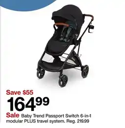 Target Baby Trend Passport Switch 6-in-1 modular PLUS travel system offer
