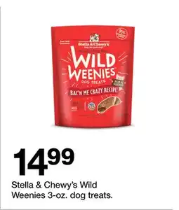 Target Stella & Chewy's Wild Weenies 3-oz. dog treats offer