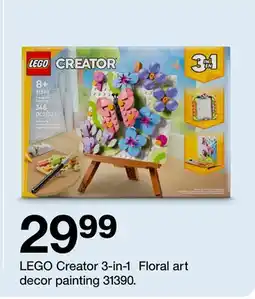 Target LEGO Creator 3-in-1 Floral art decor painting 31390 offer