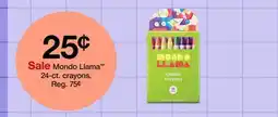 Target Mondo Llama 24-ct. crayons offer