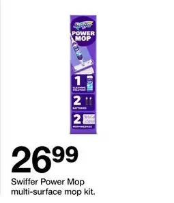 Target Swiffer Power Mop multi-surface mop kit offer