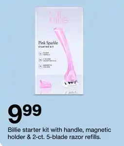 Target Billie starter kit with handle, magnetic holder & 2-ct offer