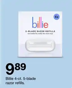 Target Billie 4 CT 5-blade razor refills offer