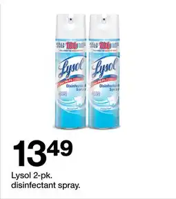 Target Lysol 2-pk. disinfectant spray offer