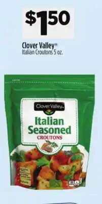 Dollar General Clover Valley Italian Croutons offer