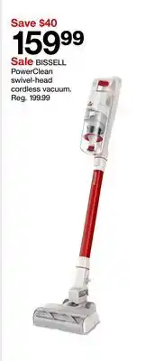 Target BISSELL PowerClean swivel-head cordless stick vacuum offer