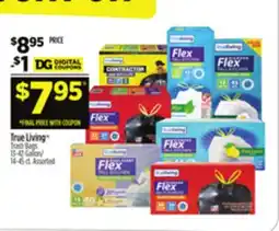 Dollar General True Living Trash Bags offer
