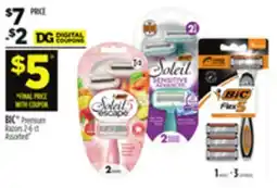 Dollar General BIC Premium Razors offer