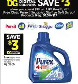 Dollar General Purex Liquid Laundry offer