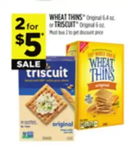 Dollar General WHEAT THINS Original 6.4 oz. or TRISCUIT Original 6 oz offer