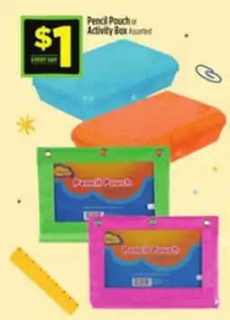 Dollar General Pencil Pouch or Activity Box offer
