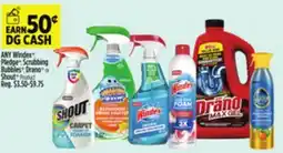 Dollar General ANY Windex Pledge Bubbles Drano Shout offer