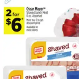 Dollar General Oscar Mayer Shaved Lunch Meat offer