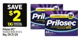 Dollar General Prilosec OTC Heartburn Relief offer