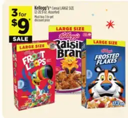 Dollar General Kellogg's Cereal LARGE SIZE offer