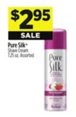 Dollar General Pure Silk Shave Cream offer