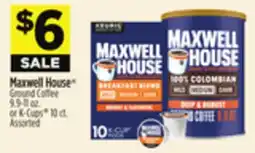 Dollar General Maxwell House Ground Coffee offer
