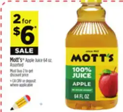 Dollar General Mott's Apple Juice offer