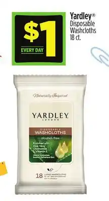 Dollar General Yardley Disposable Washcloths offer