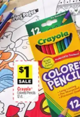 Dollar General Crayola Colored Pencils offer