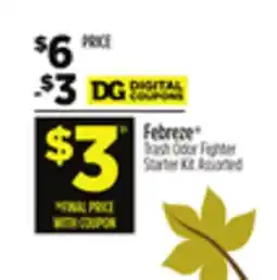 Dollar General Febreze Trash Door Fighter Starter Kit offer