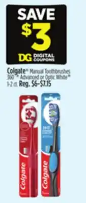 Dollar General Colgate Manual Toothbrushes offer