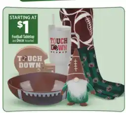 Dollar General Football Tabletop and Decor offer