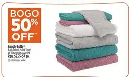 Dollar General Simply Lofty Bath Towel, Hand Towel or Washcloth offer