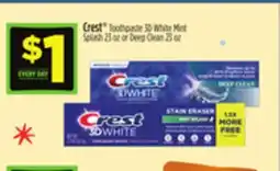 Dollar General Crest Toothpaste 3D White Mint offer