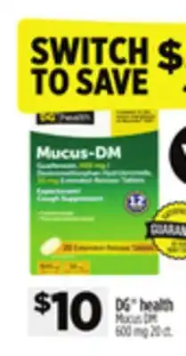 Dollar General DG health Mucus DM offer