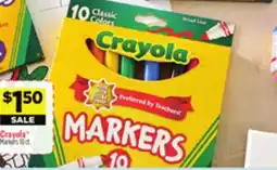 Dollar General Crayola Markers offer