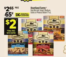 Dollar General Heartland Farms Dog Biscuits offer