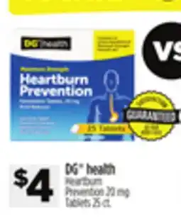 Dollar General DG health Heartburn Prevention 20 mg Tablets offer