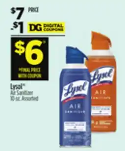 Dollar General Lysol Air Sanitizer offer