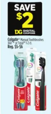 Dollar General Colgate Manual Toothbrushes offer