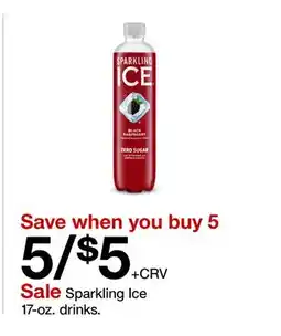 Target Sparkling Ice 17-oz. drinks offer