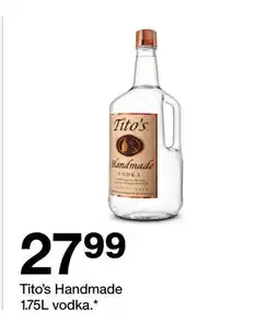Target Tito's Handmade 1.75L vodka offer
