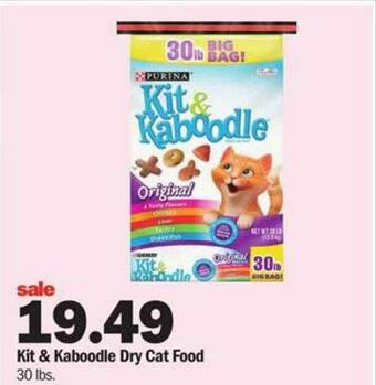 Meijer Kit & Kaboodle Dry Cat Food offer