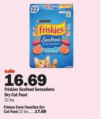 Meijer Friskies Seafood Sensations Dry Cat Food offer