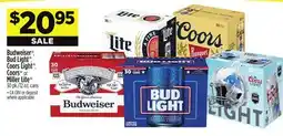 Dollar General Budweiser *, Bud Light , Coors Light * or Miller Lite offer