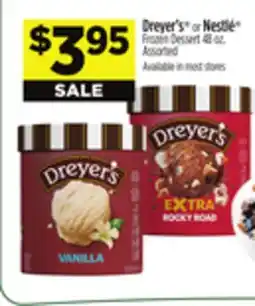 Dollar General Dreyer's or Nestle Frozen Dessert offer