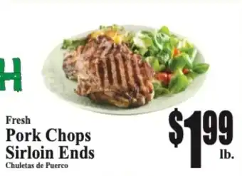 Fresh Pork Chops Sirloin Ends