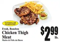 Baja Ranch Fresh, Boneless Chicken Thigh Meat offer