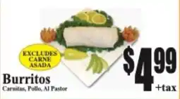 Baja Ranch Burritos offer