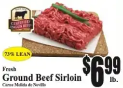 Baja Ranch Fresh Ground Beef Sirloin offer
