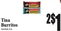 Baja Ranch Tina Burritos offer