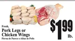 Baja Ranch Fresh Pork Legs or Chicken Wings offer