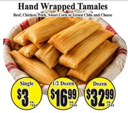 Baja Ranch Hand Wrapped Tamales offer